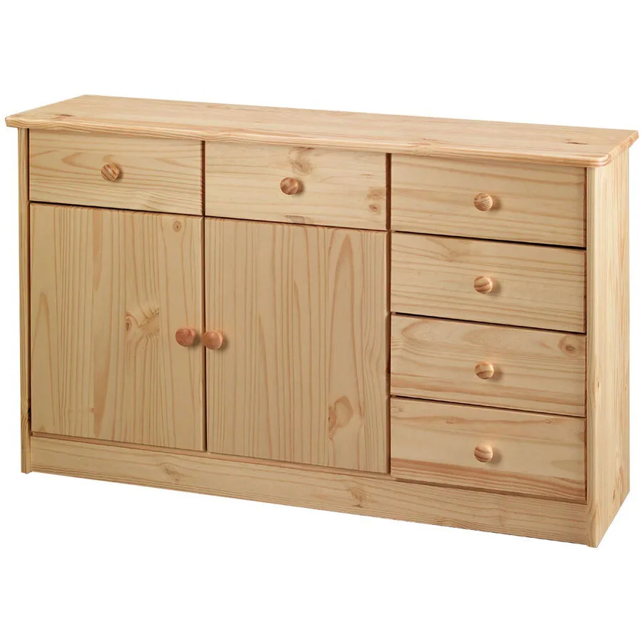 Kommode Amey Natur Kiefer massiv B 118 H 75 cm