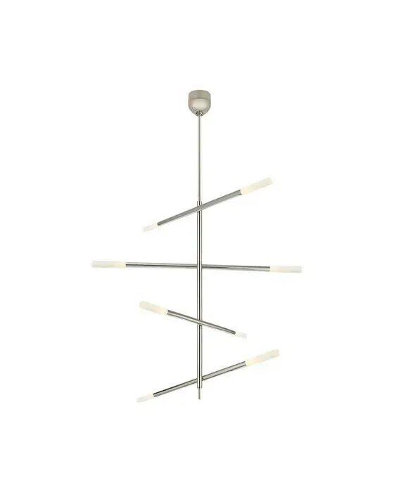 Rousseau Articulating Chandelier Polished Nickel L
