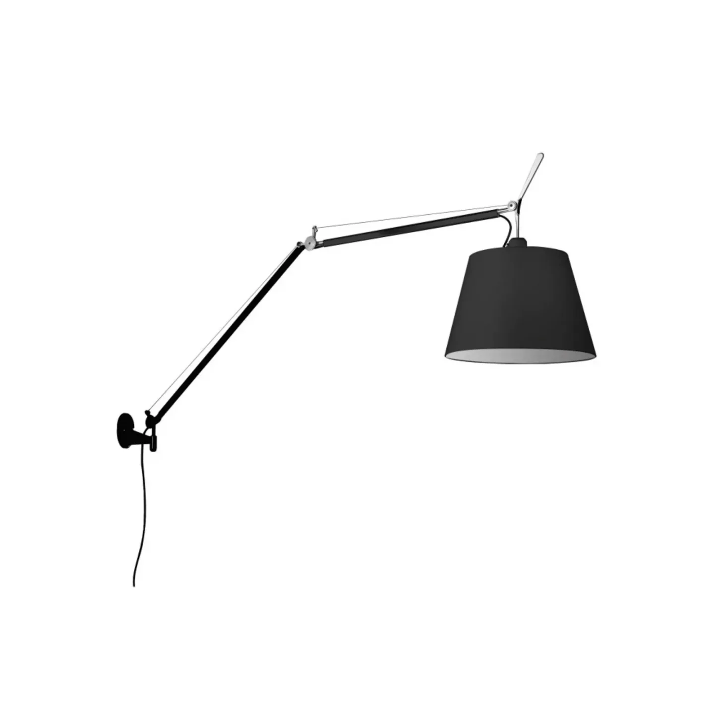 Tolomeo Mega Vegglampe m/Dimmer Ø320 Svart - Artemide - Stue - Aluminium