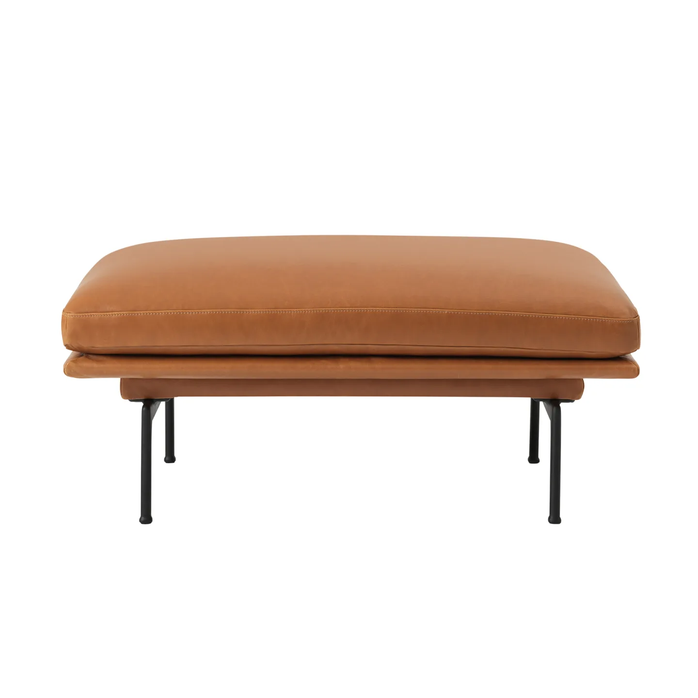 Muuto - Outline Sofa/Pouf, Hallingdal 166 - Fotpallar - Anderssen & Voll - Grå - Metall/Trä/Textilmaterial