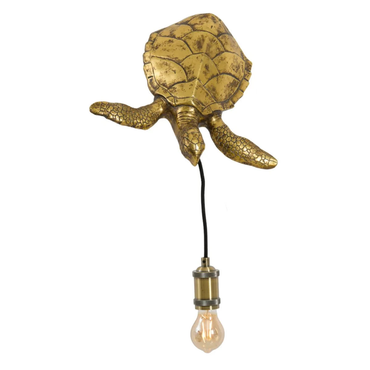 Light & Living - Turtle 20cm - Vägglampa - Brons