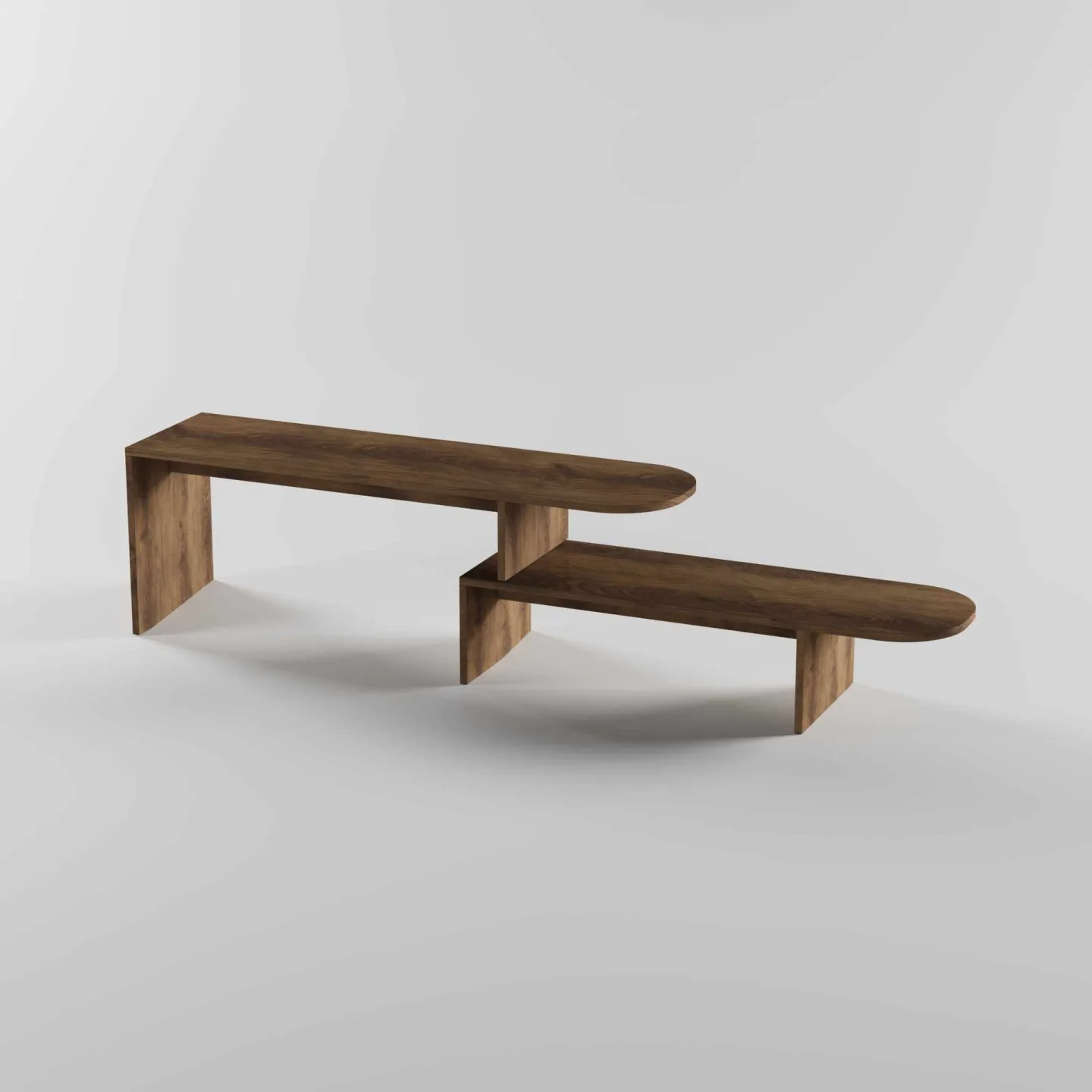 Deliones Tv-bänk 130 cm - Valnöt