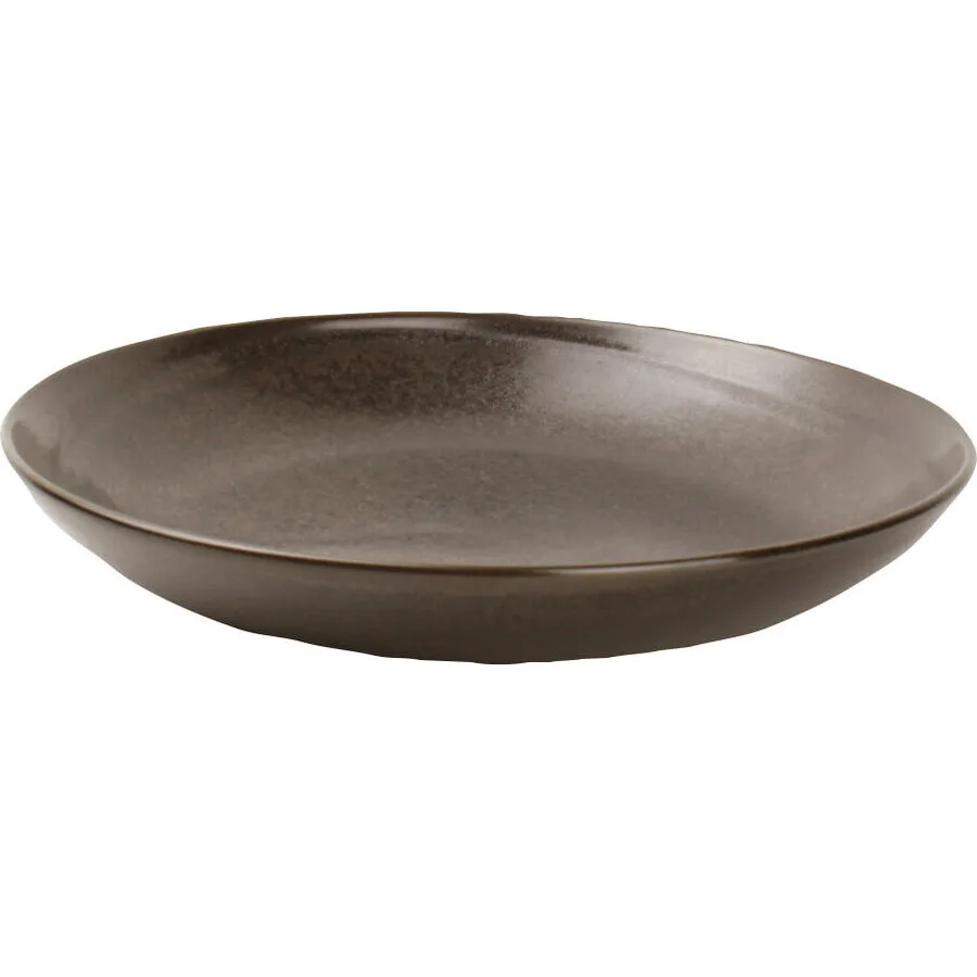 Fine2Dine Teller tief Ceres Black Braun Porzellan 24.5 cm
