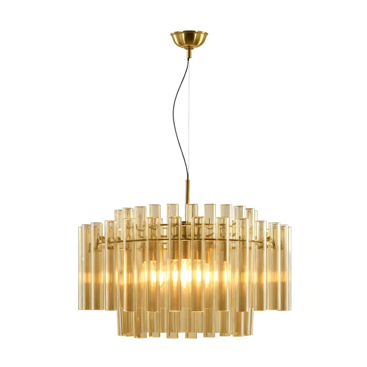 Lampan - Lancaster Ø54 - Taklampa - Mässing/amber