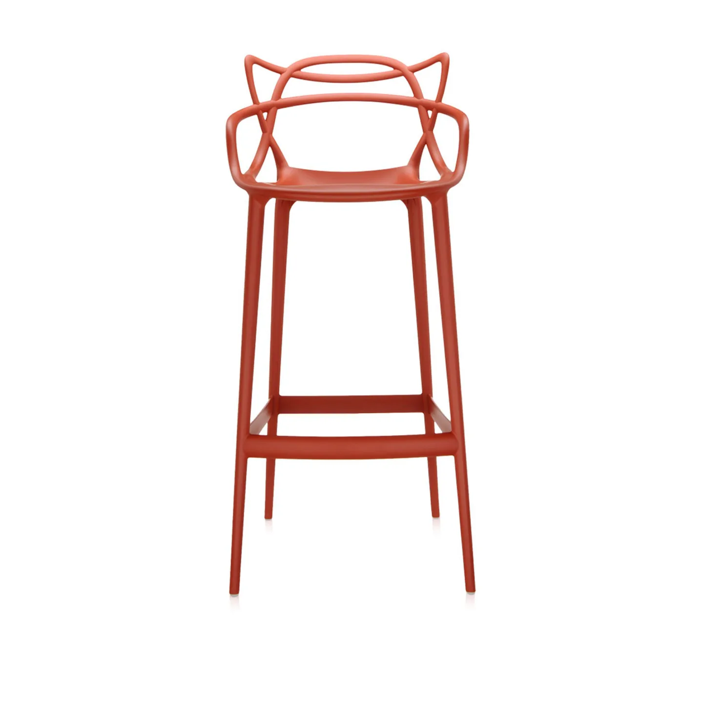 Kartell - Masters Stool 5868, Rust 75 cm - Barstolar - Philippe Starck - Orange - Plast