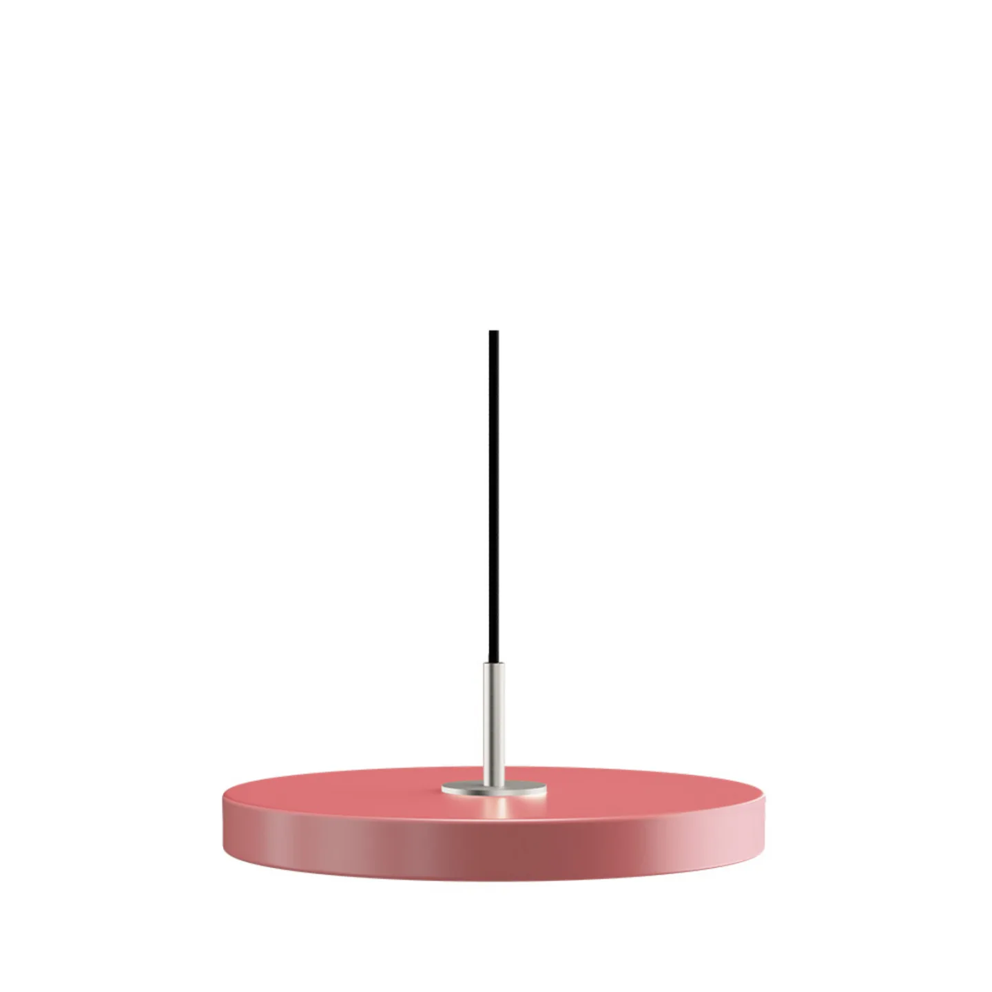 Asteria Plus pendellampe, Ø 30 cm, lysrosa/stål - UMAGE - Stue - Metall
