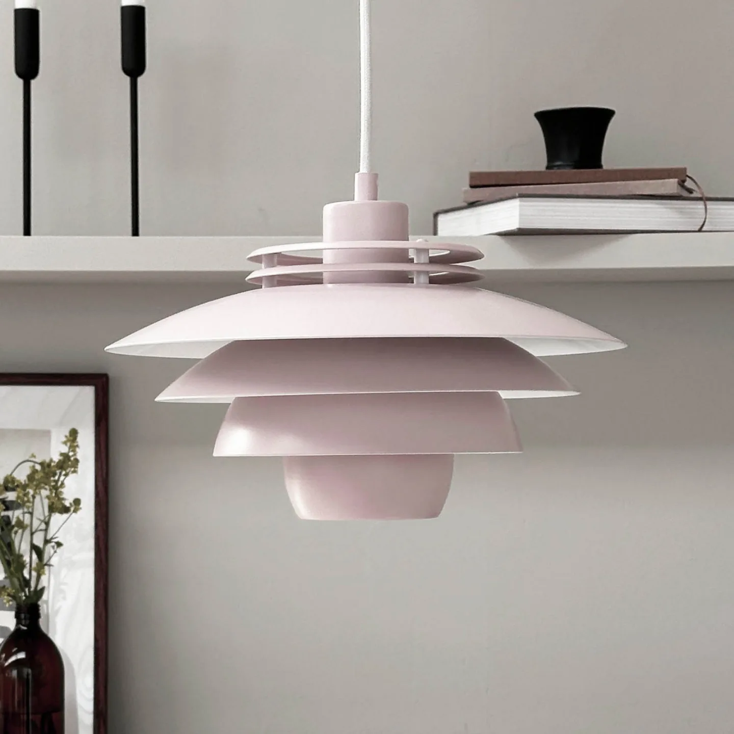 Ejka Mini Pendel Lyserød - Dyberg Larsen - Stue - Design - Metal - Med én lyskilde
