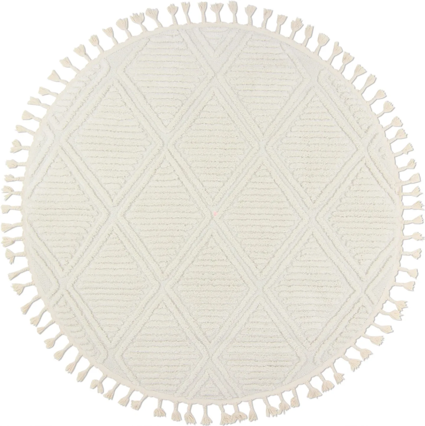 Runde tepper - Dover (offwhite) (Størrelse: Ø 160 cm)