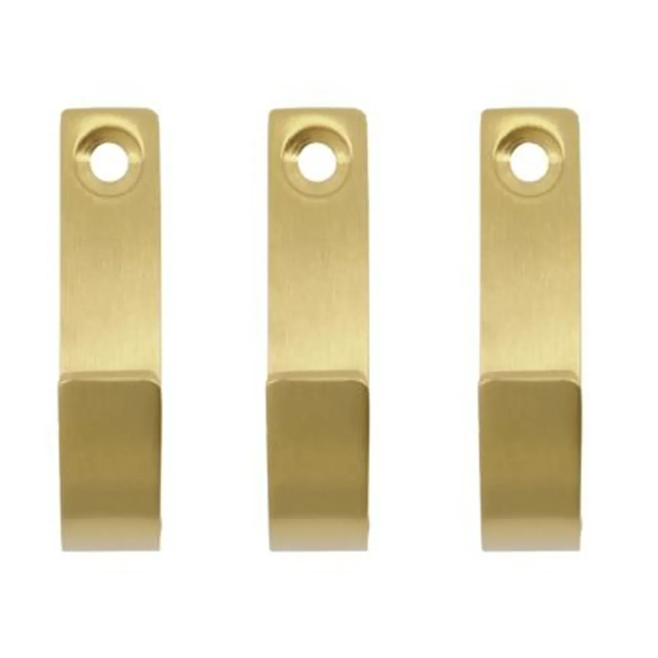 Meraki Thapsus Haken 3er Pack Messingfinish gebürstet