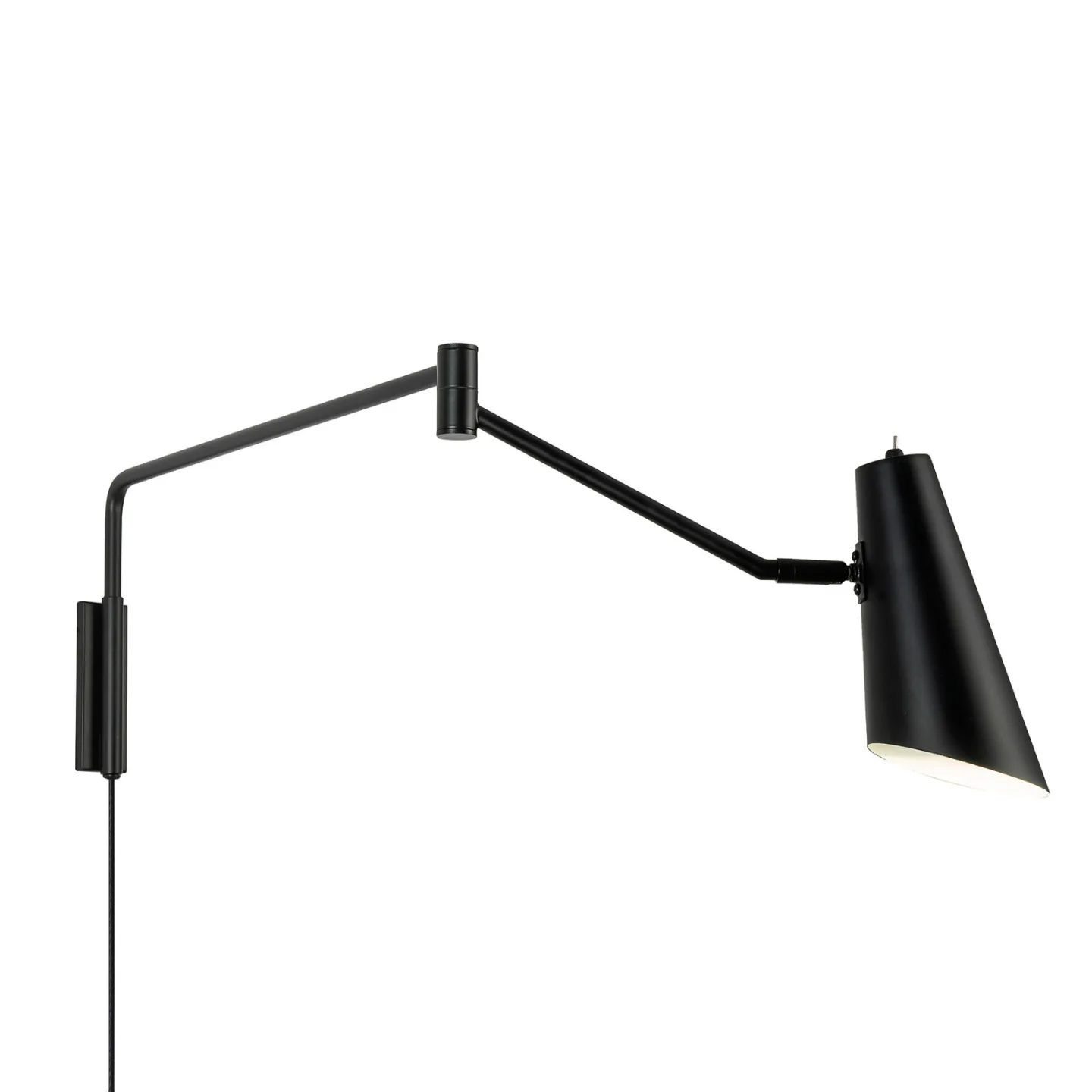 Noa vegglampe Long Matt Black - Dyberg Larsen - Stue - Skandinavisk - Metall - Med en lyskilde