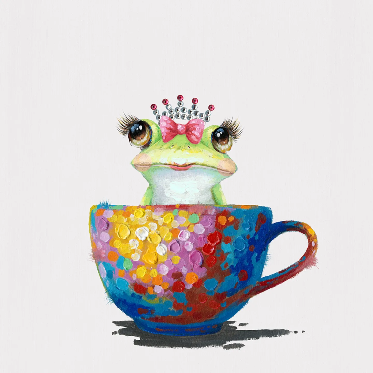 image LAND Gemälde Prinzessin Frosch in Der Tasse | Schubiger Möbel