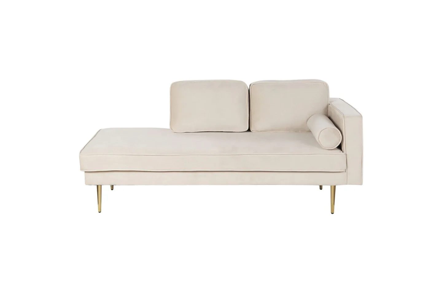 Topo Schäslong 171 cm Höger - Beige/Guld