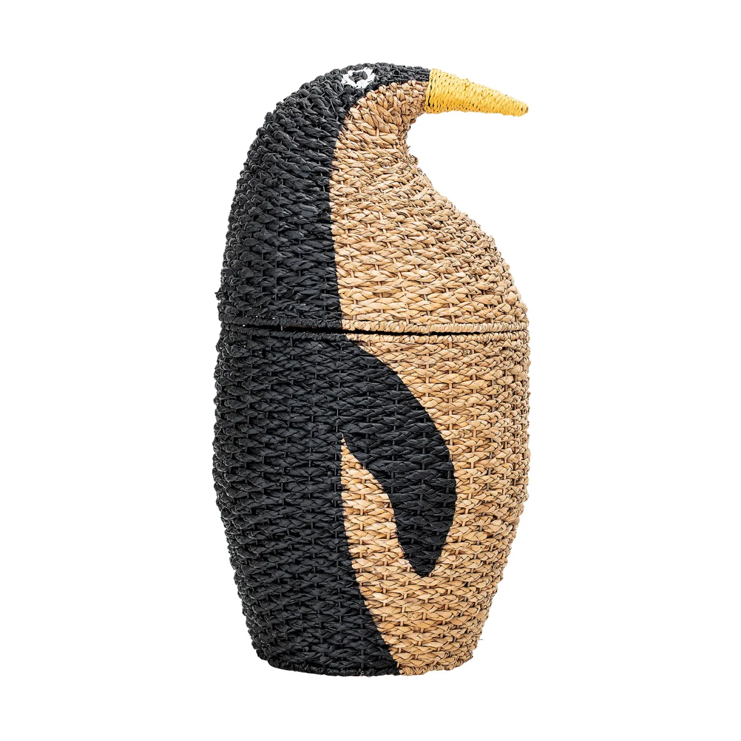 Bloomingville Tazia Aufbewahrungskorb mit Deckel Ø37x69 cm Schwarz