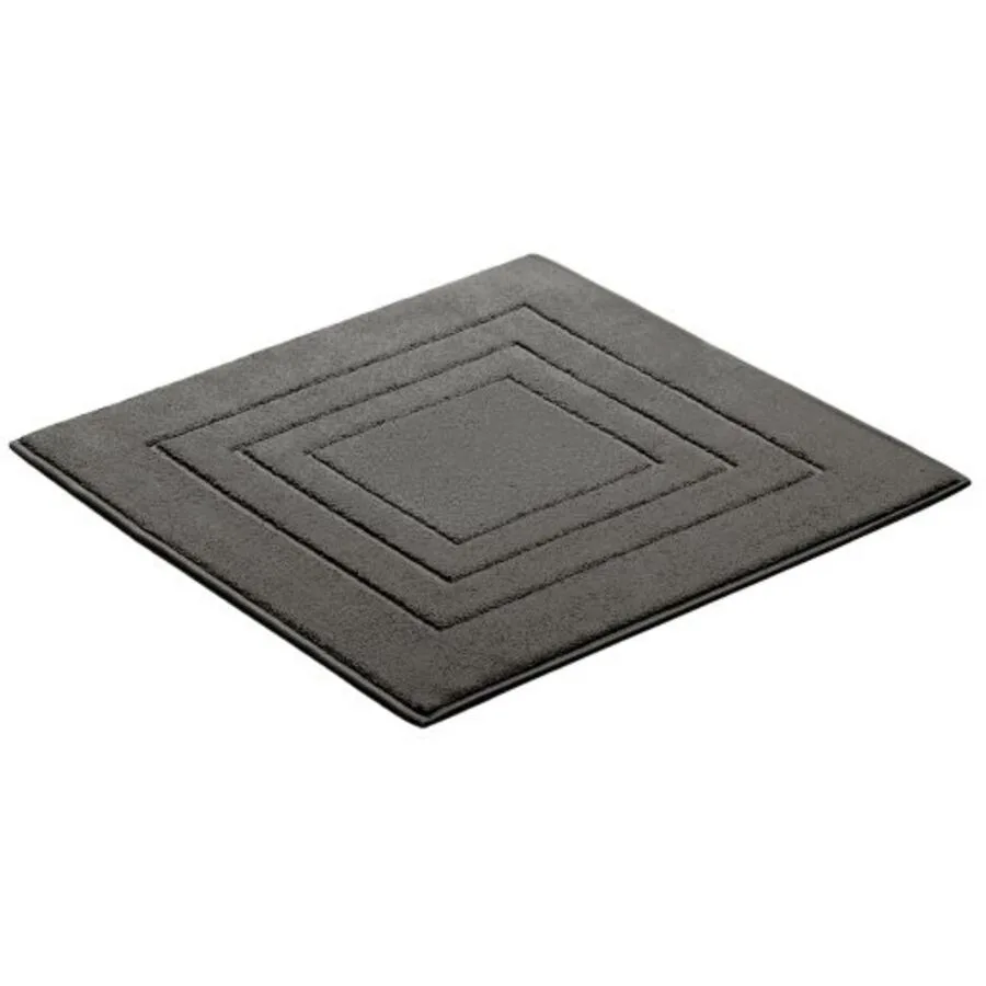 Vossen Badteppich Feeling graphit Baumwolle 60 x 60 cm Rechteckig