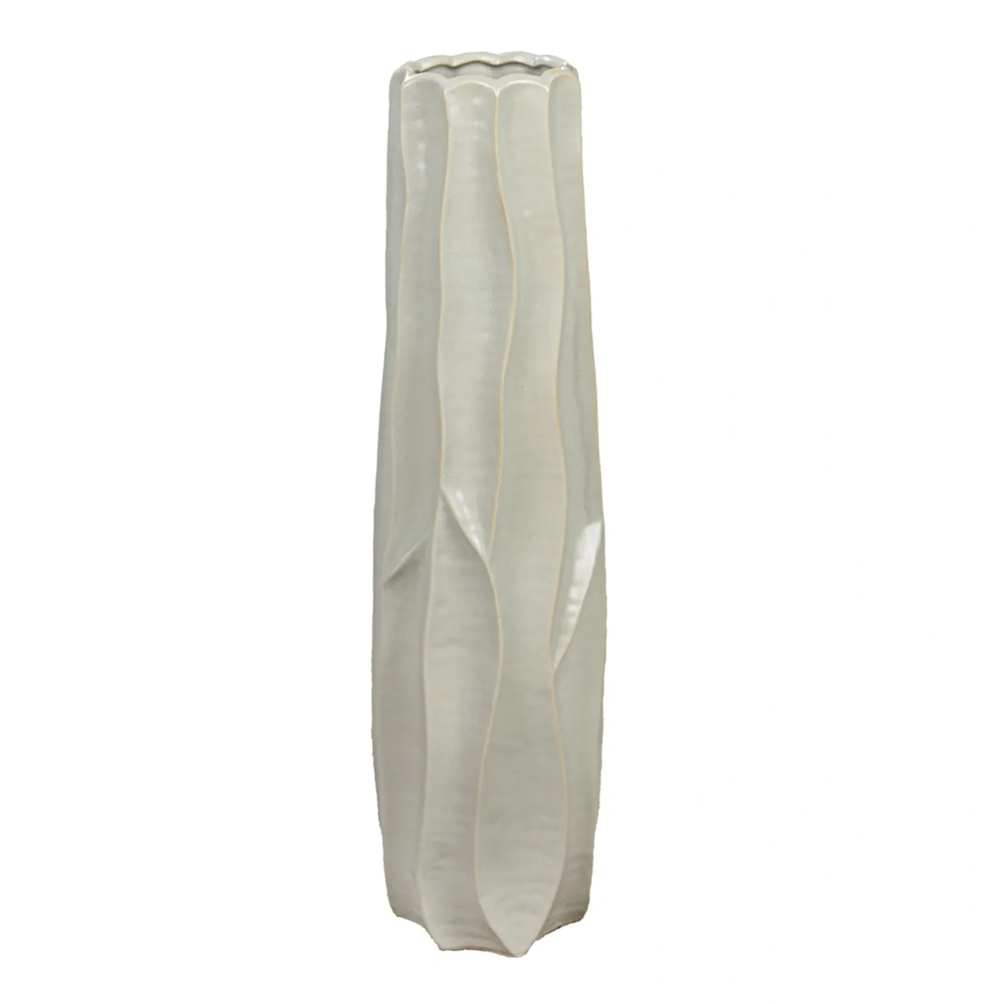 Gilde Vase Fortuna Keramik Grün H: 63 cm | Schubiger Möbel