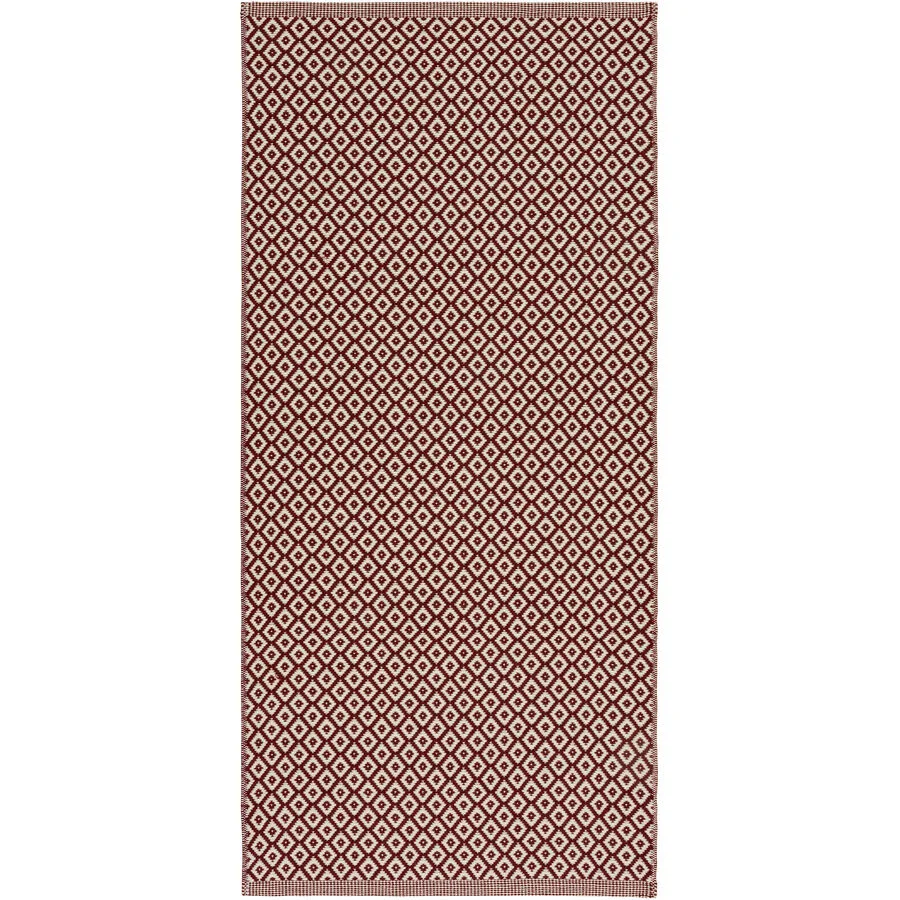 HORREDSMATTAN Teppich Björkö red Wolle/Polyester 75 x 250 cm