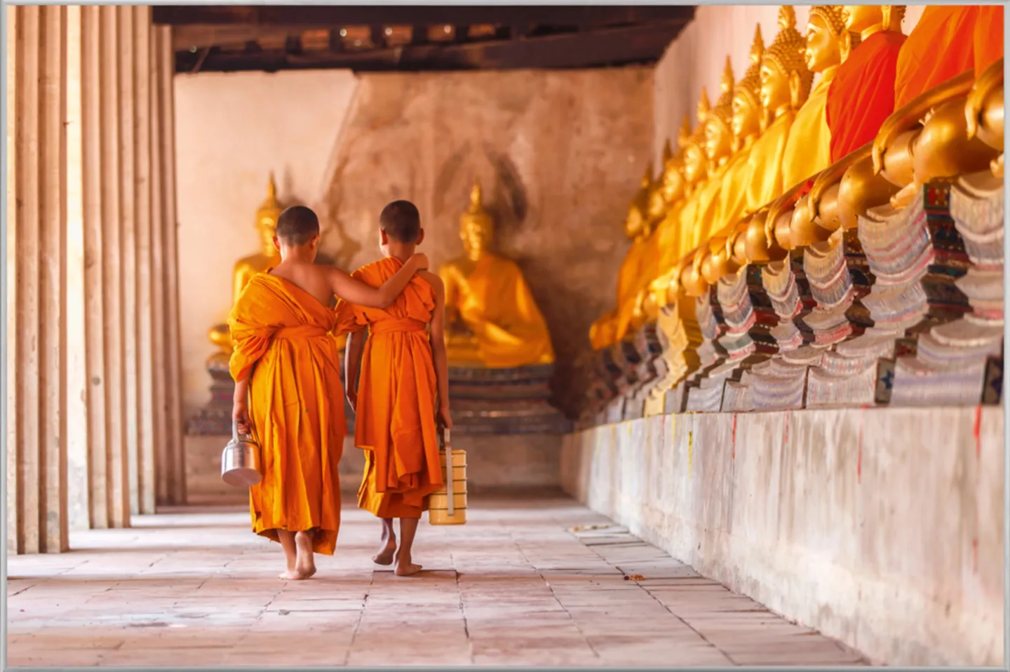 image LAND Bild mit Rahmen Buddhistische Mönche | Schubiger Möbel