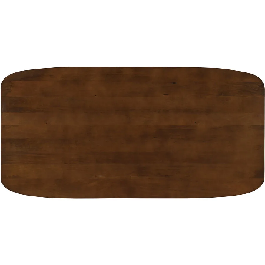 Tischplatte Rondo Braun Holz 220 cm - Material: Mangoholz massiv