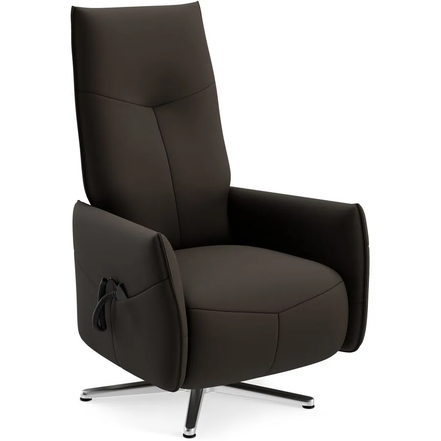 Relaxsessel Jura dunkelbraun Stoff T 161 B 73 H 115 cm - Möbel Konfigurator: Traummöbel individuell zusammenstellen