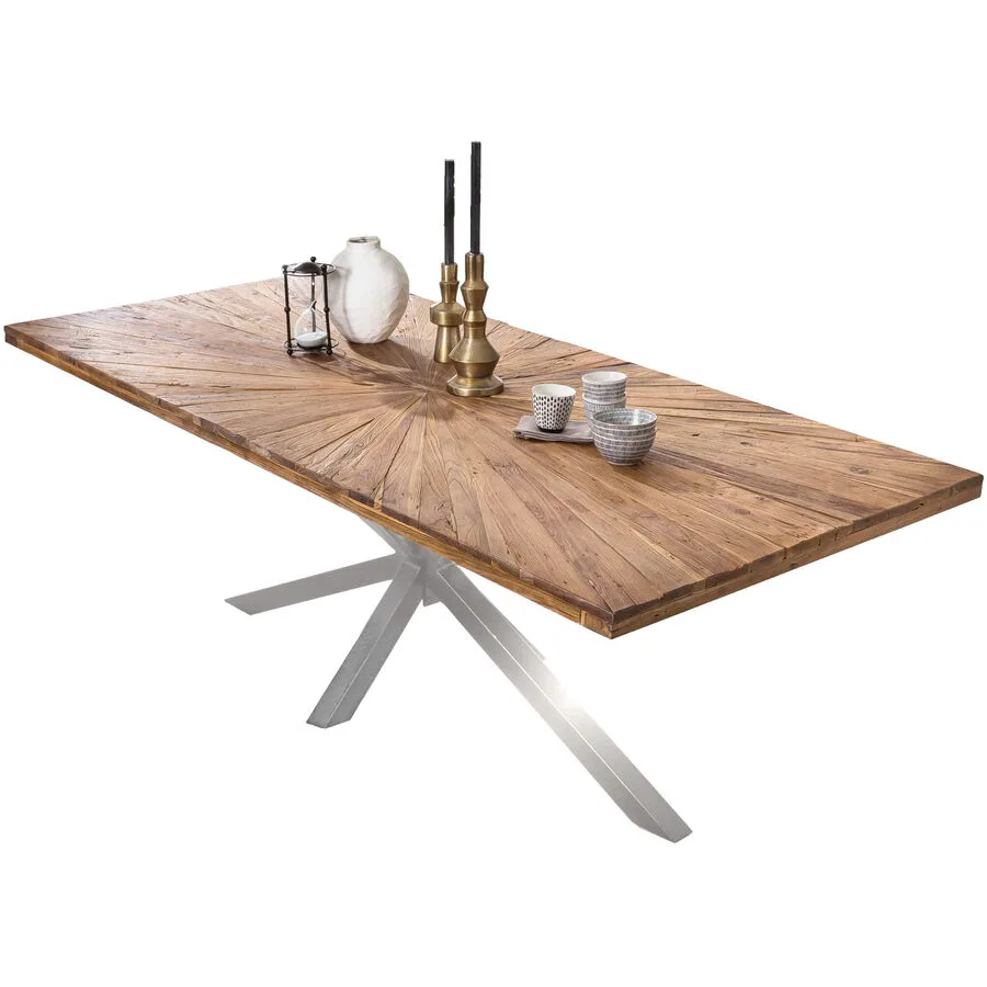 Esstisch Stella natur Teak Massivholz B 200 T 100 cm