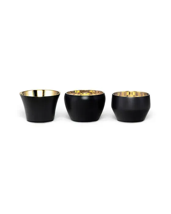 Kin Tealight Holders Black 3-pack