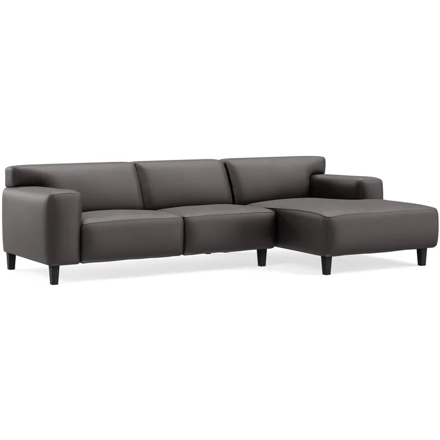 Ecksofa Vada Braun Leder 300 cm 160 cm - Möbel Konfigurator: Traummöbel individuell zusammenstellen