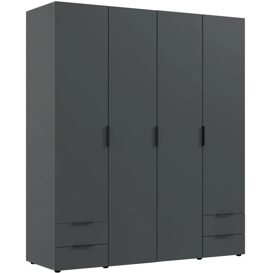 Kleiderschrank Modu graphit Holzwerkstoff B 160 cm