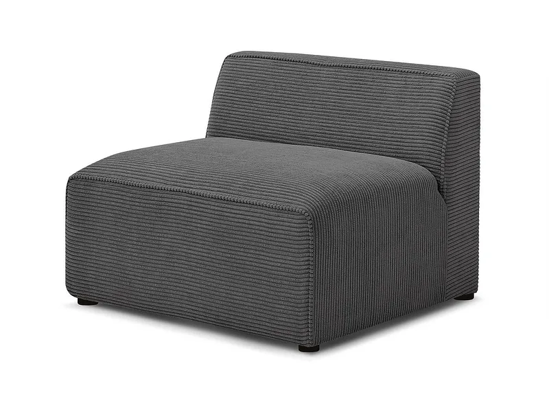 Modulare Sessel für Sofa BOBOCHIC MEGEVE Cord-Stoff dunkelgrau