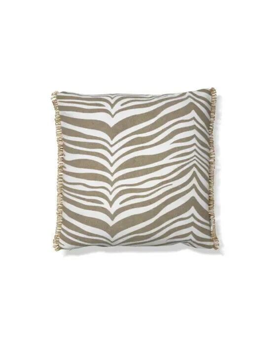 Zebra Cushion Beige/Brown