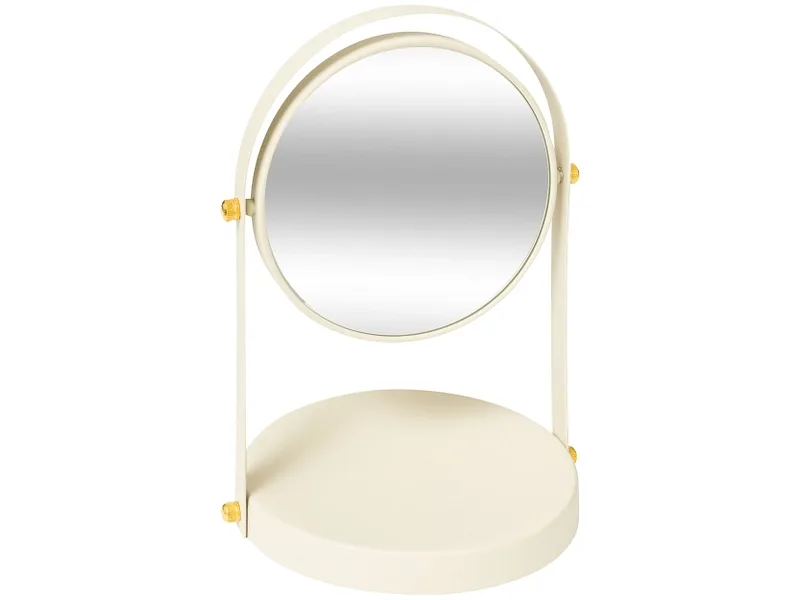 Kosmetikspiegel rund 5 FIVE SIMPLY SMART TANA 18x26.5cm elfenbein