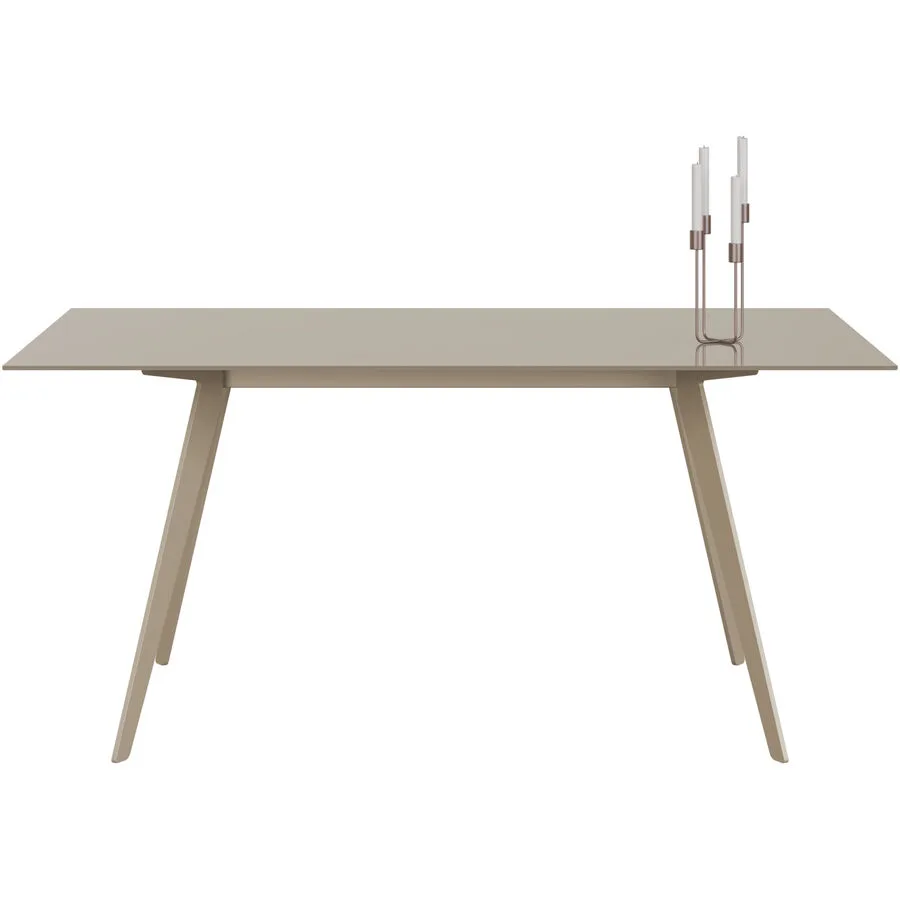Esstisch Tame Beige Glas 100 cm