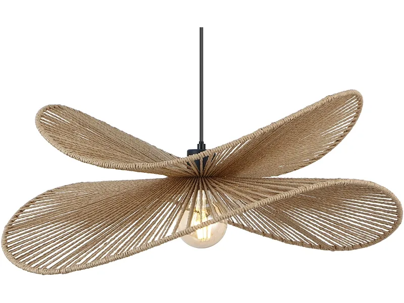 Hängelampe AMAR 60x120cm 25W hellbraun