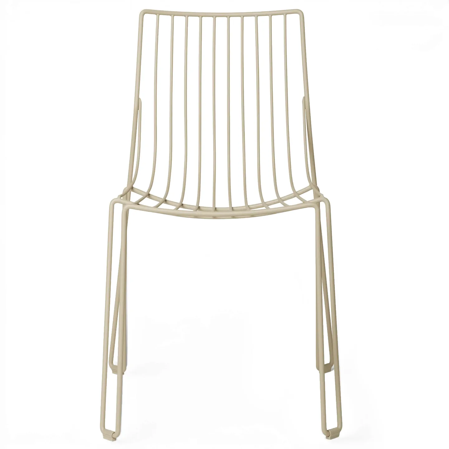 Massproductions - Tio Chair, Ivory - Matstolar utomhus - Chris Martin - Beige - Metall
