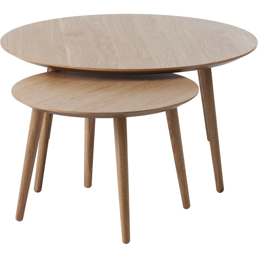 Beistelltisch 2er-Set Arde eiche Holzwerkstoff B 88 T 45 cm