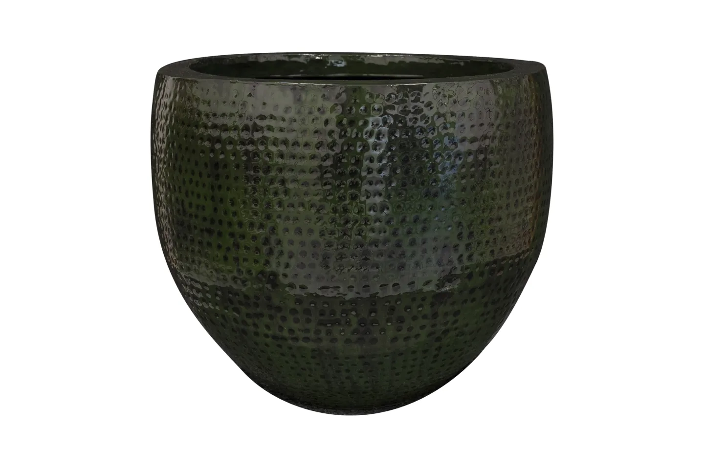 Decofinder Gefäss Thom, Metall, Waldgrün H: 44 cm | Schubiger Möbel