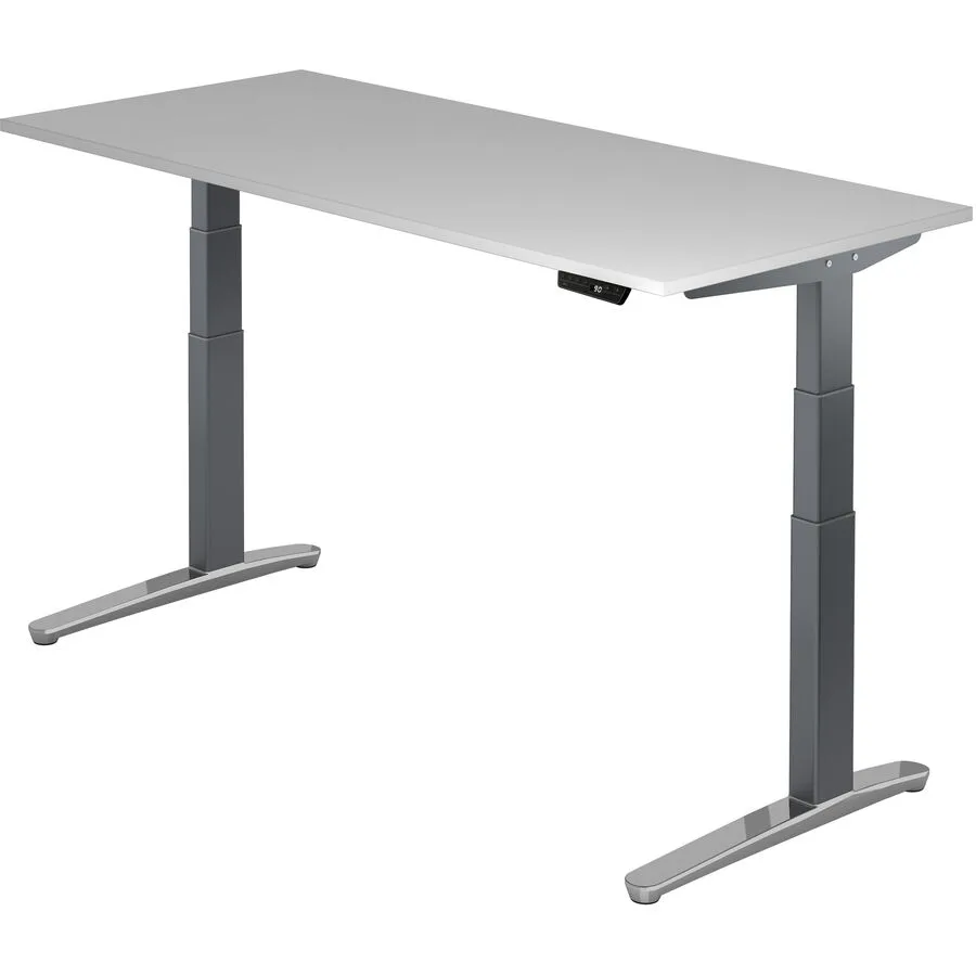 Schreibtisch Office grau Holzwerkstoff B 180 T 80 cm