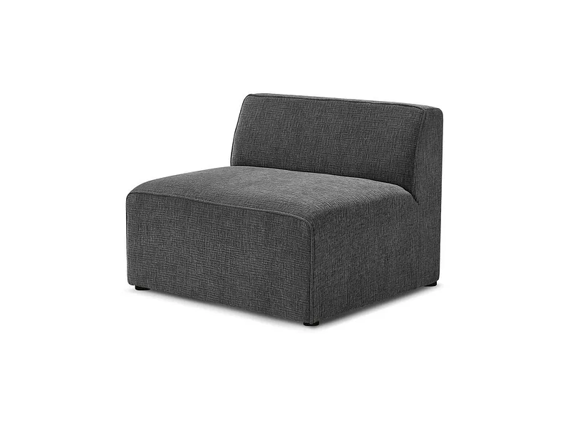 Modulare Sessel für Sofa BOBOCHIC MEGEVE Stoff mit Textur dunkelgrau
