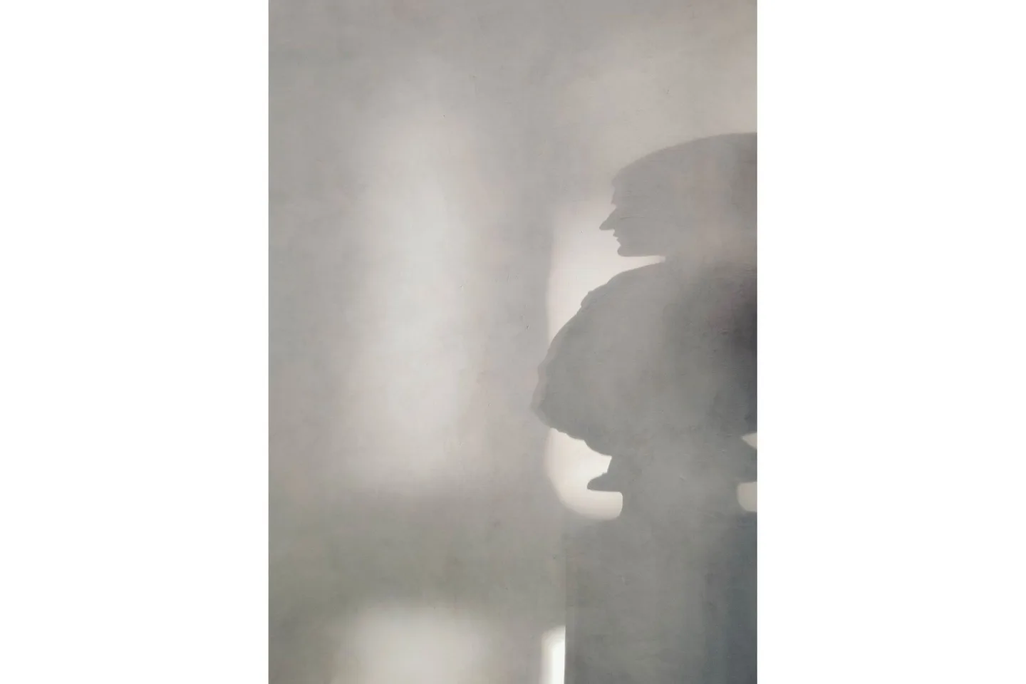 Poster Human shadow 50x70 cm - Vit/Grå