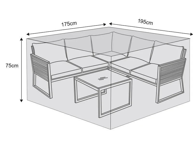 Schutzbezug für Gartensofa COVER Anthrazit