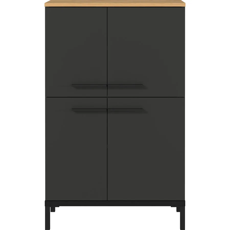 Kommode Yonca graphit Holzwerkstoff B 60 T 34 H 97 cm