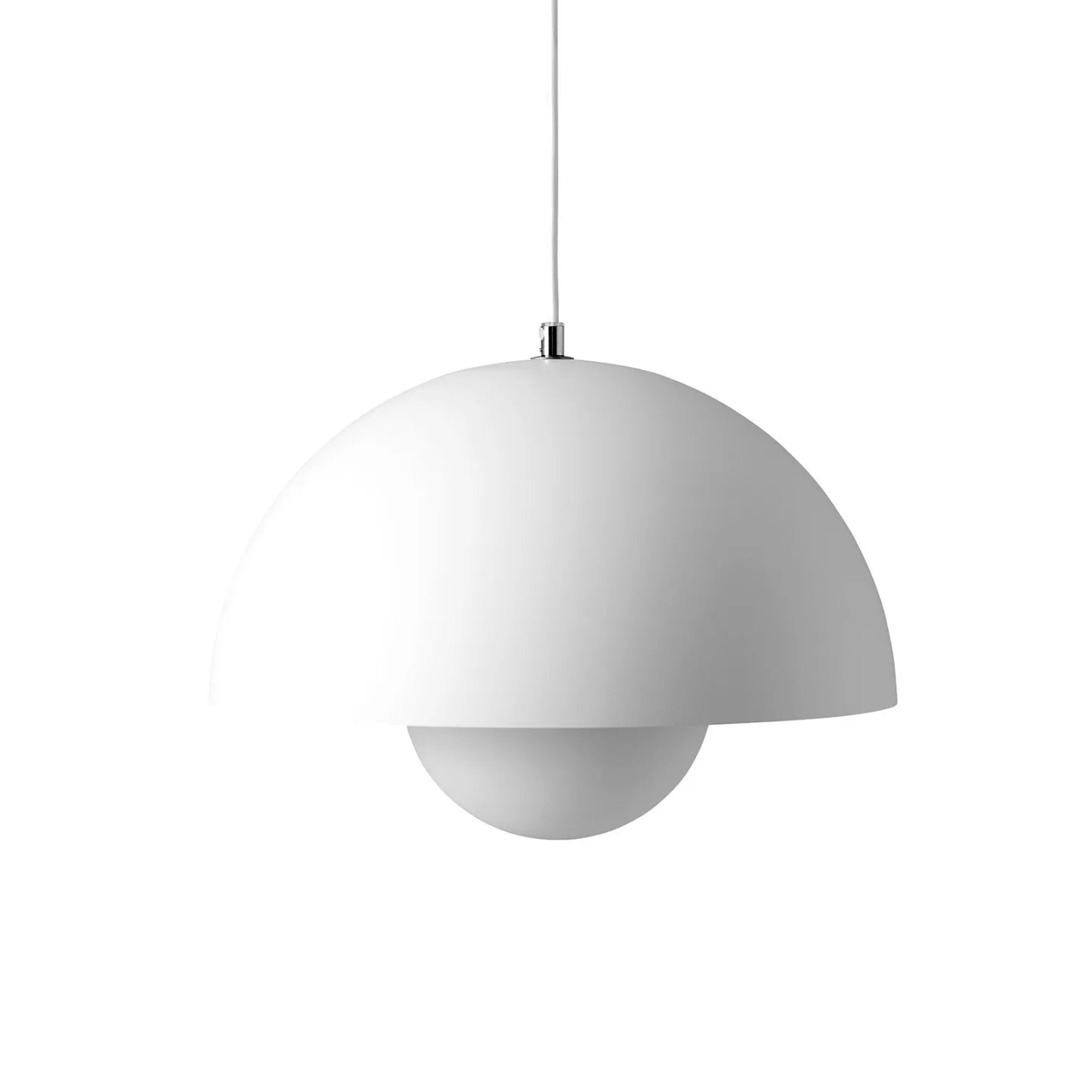 Flowerpot VP7 pendellampe Matt White - &Tradition - Stue - Design - Metal - Med én lyskilde