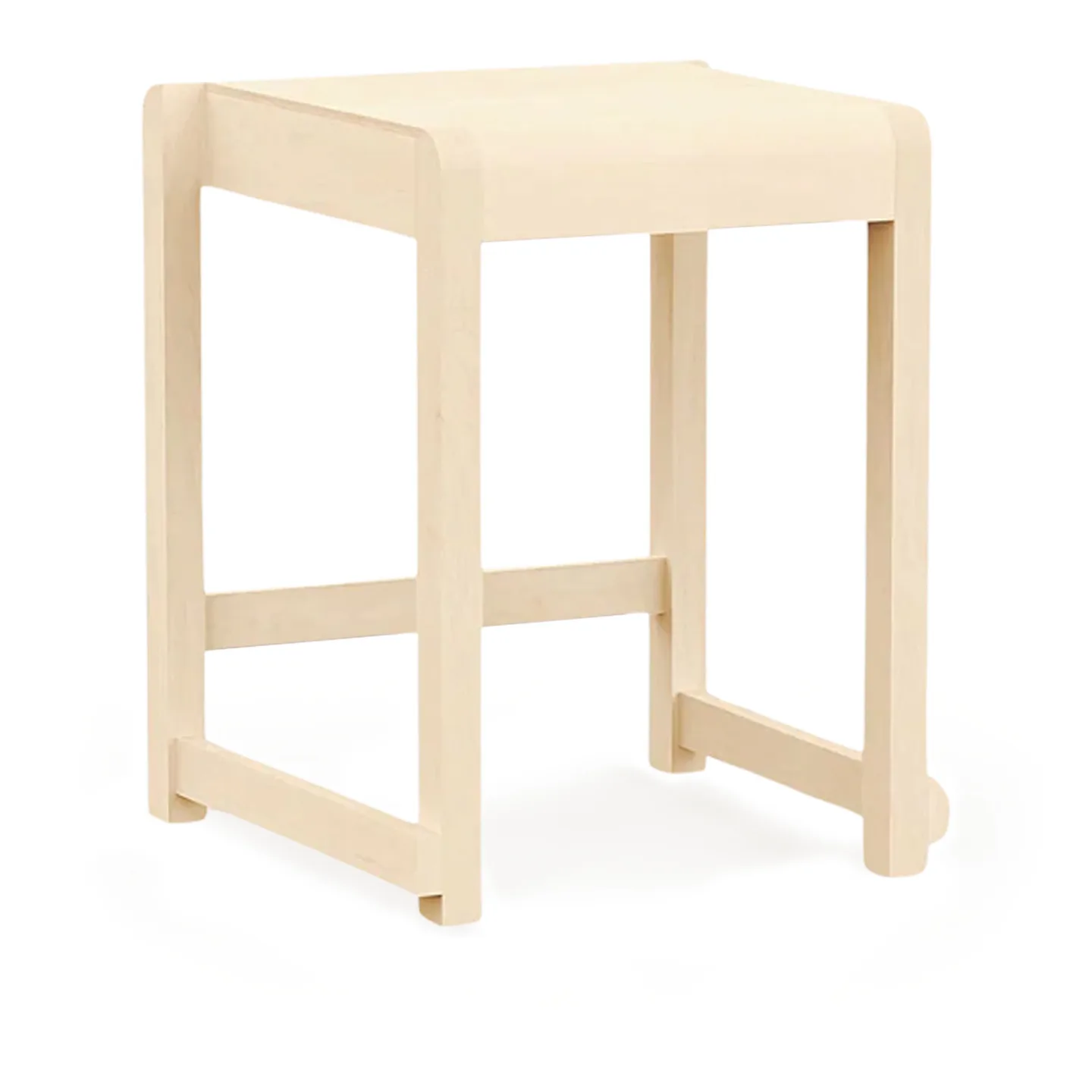 Frama - Low Stool 01 sittpall natural birch - Pallar - Beige - Trä