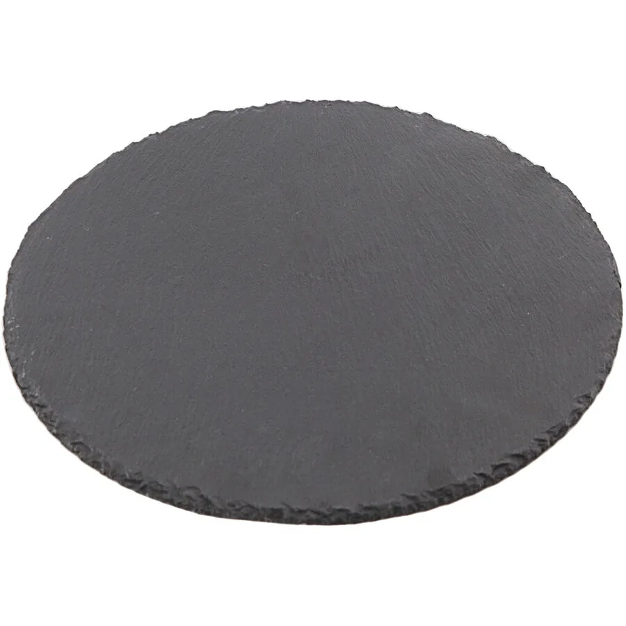 Schieferplatte Wanda schwarz Schiefer Rund B 30 cm