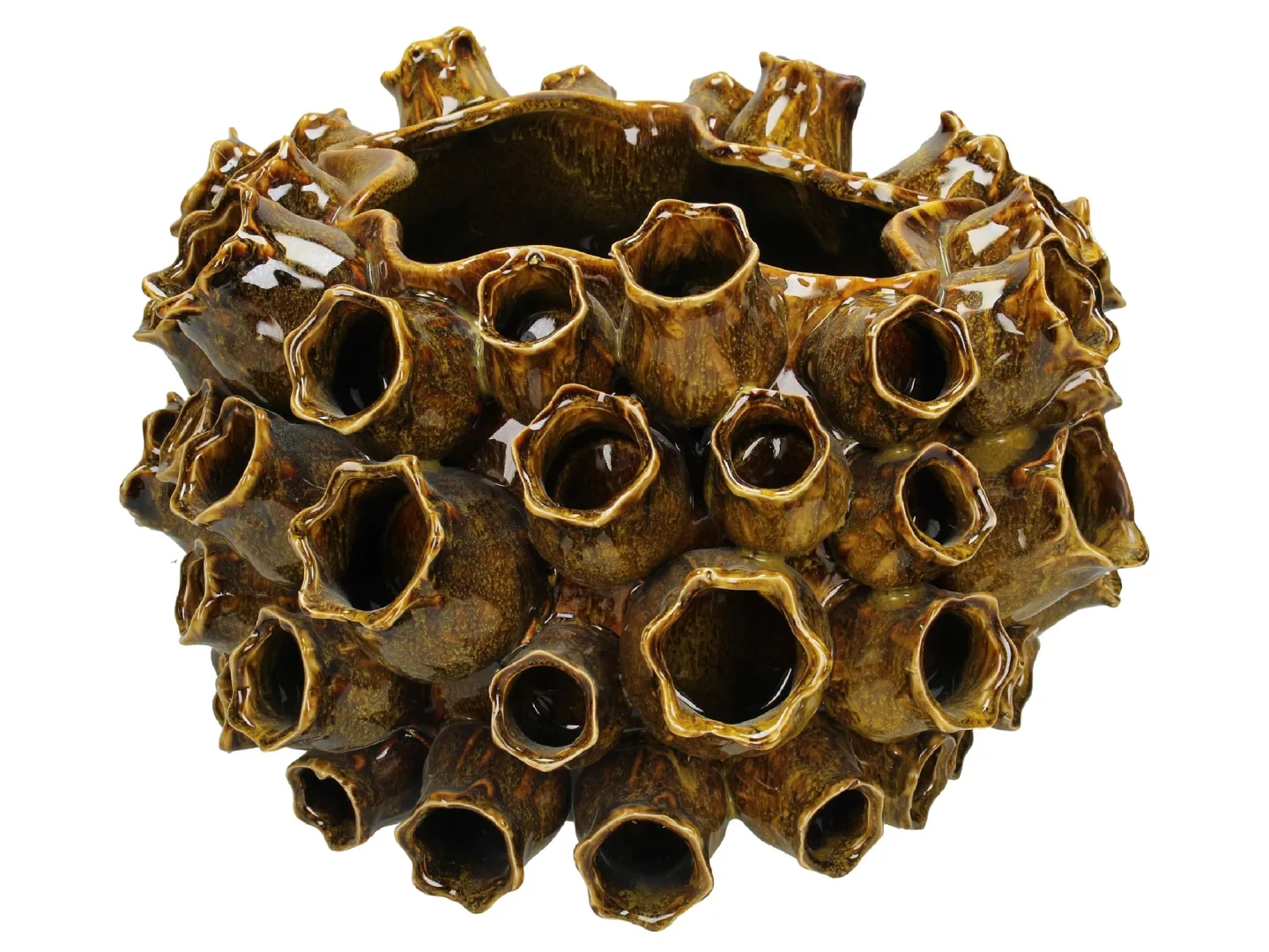 Kersten Vase Keramik Senfgelb B: 36 cm | Schubiger Möbel