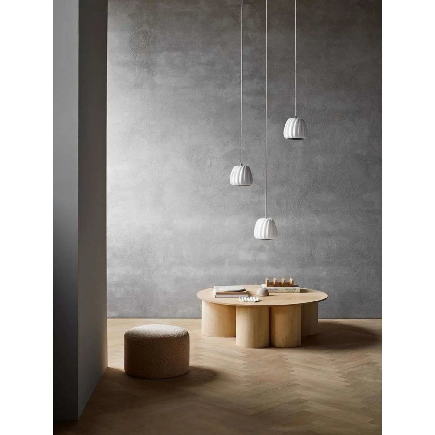 ST906 Pendelleuchte Mini 18x17 White/Grey - Tom Rossau - Wohnzimmer - Kunststoff