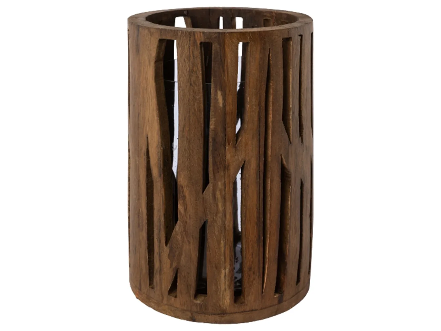 Gasper Windlicht Forrest Hellbraun H: 24 cm | Schubiger Möbel