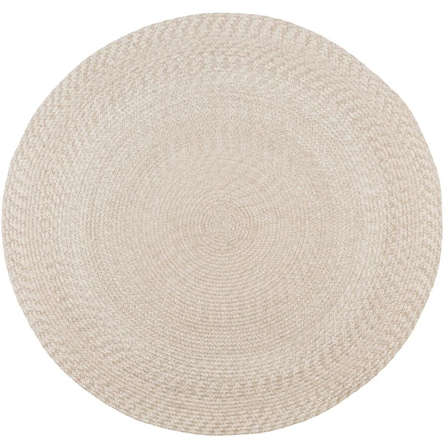 Teppich Urelon sand Gefleckt/Meliert Recyceltes PET 120 x 120 cm