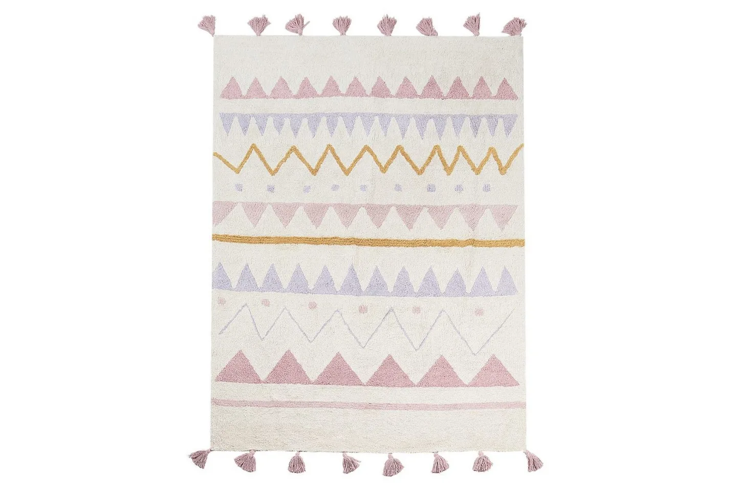 Matta Zaysan - Beige, rosa, lila, gul