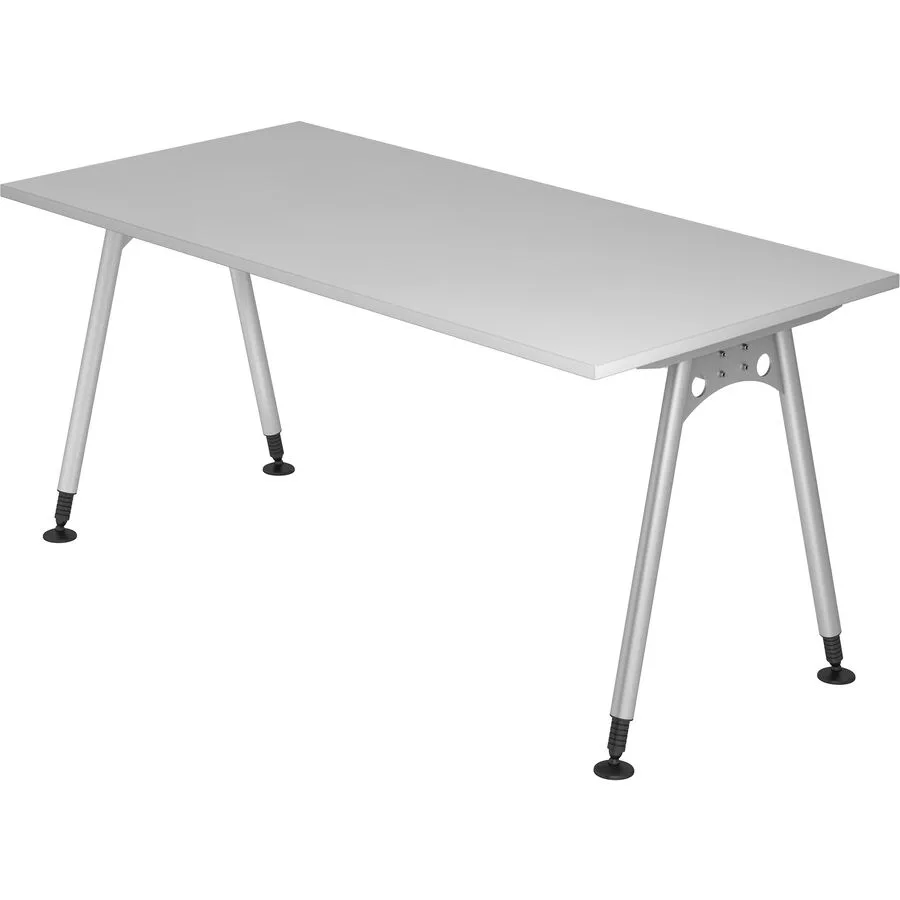 Schreibtisch Office grau Holzwerkstoff B 160 T 80 cm