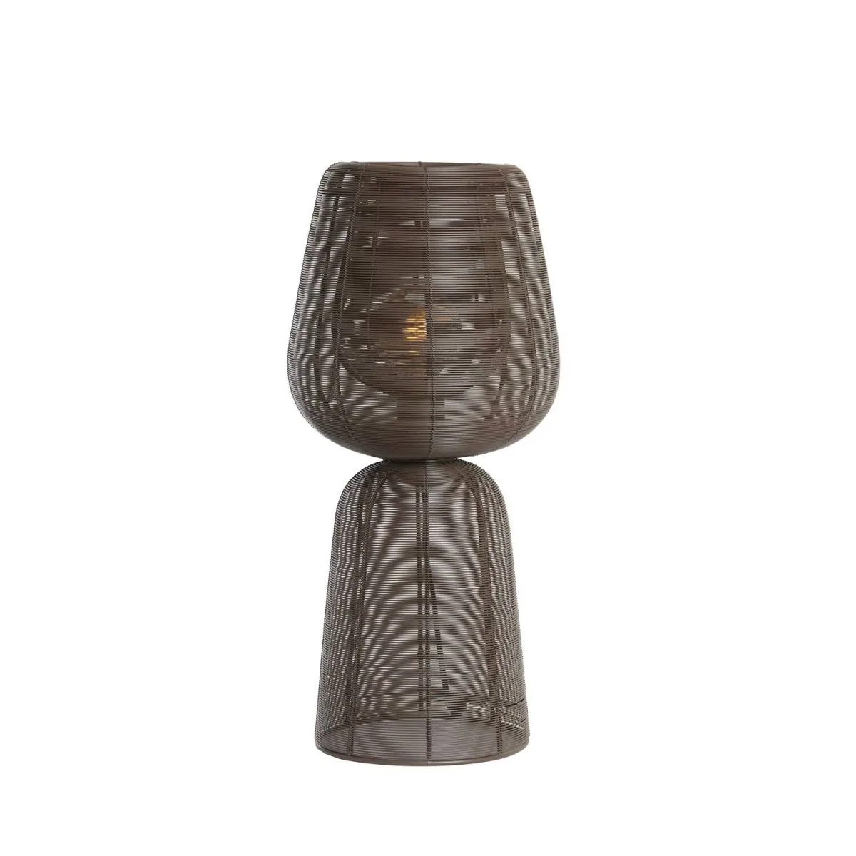 Light & Living - Aboso 54cm - Bordslampa - Brun